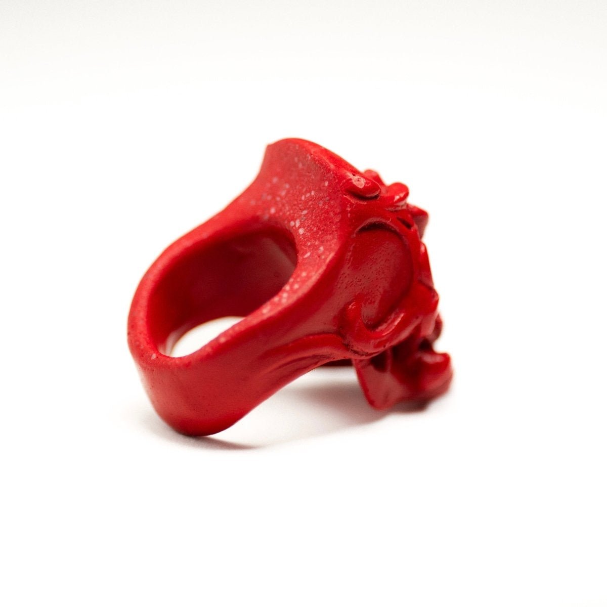 Orchid Skull ring - Macabre Gadgets