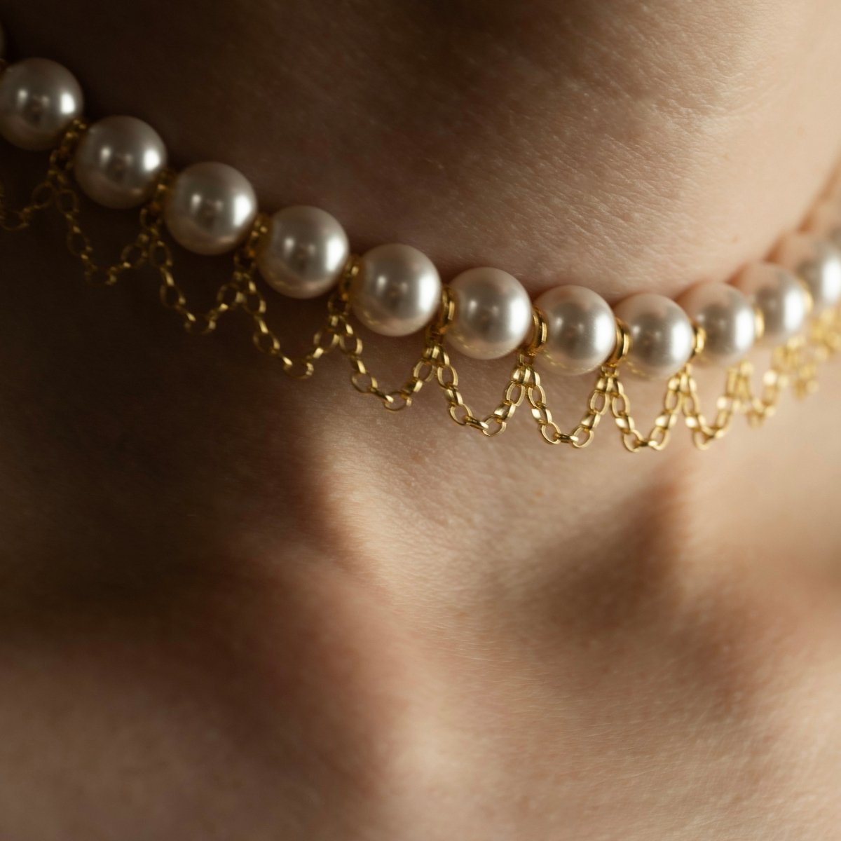Pearl Net choker - Macabre Gadgets
