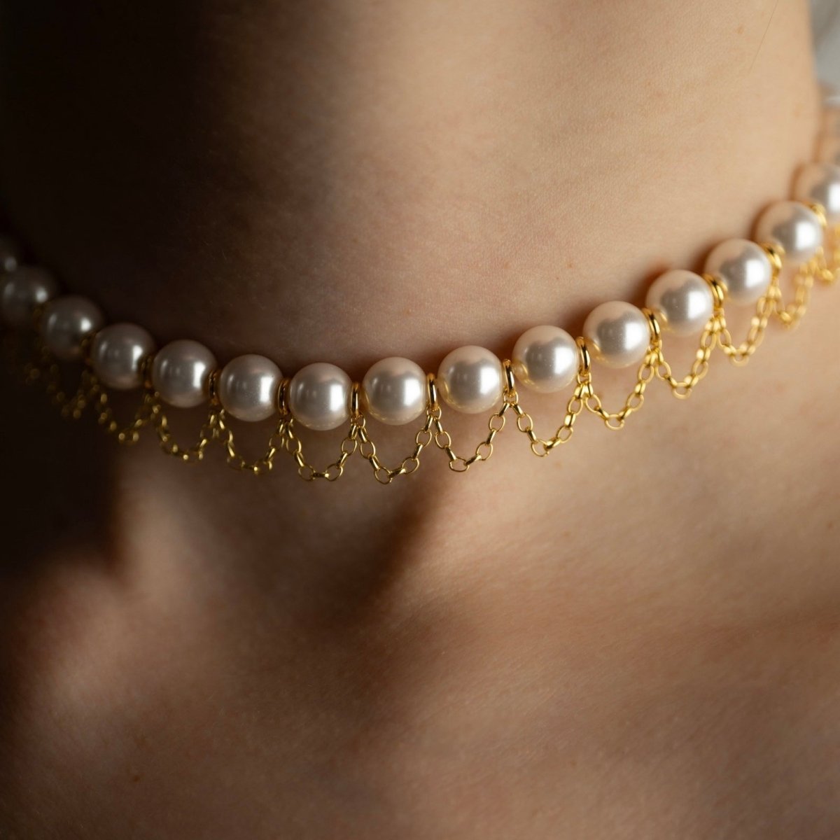 Pearl Net choker - Macabre Gadgets