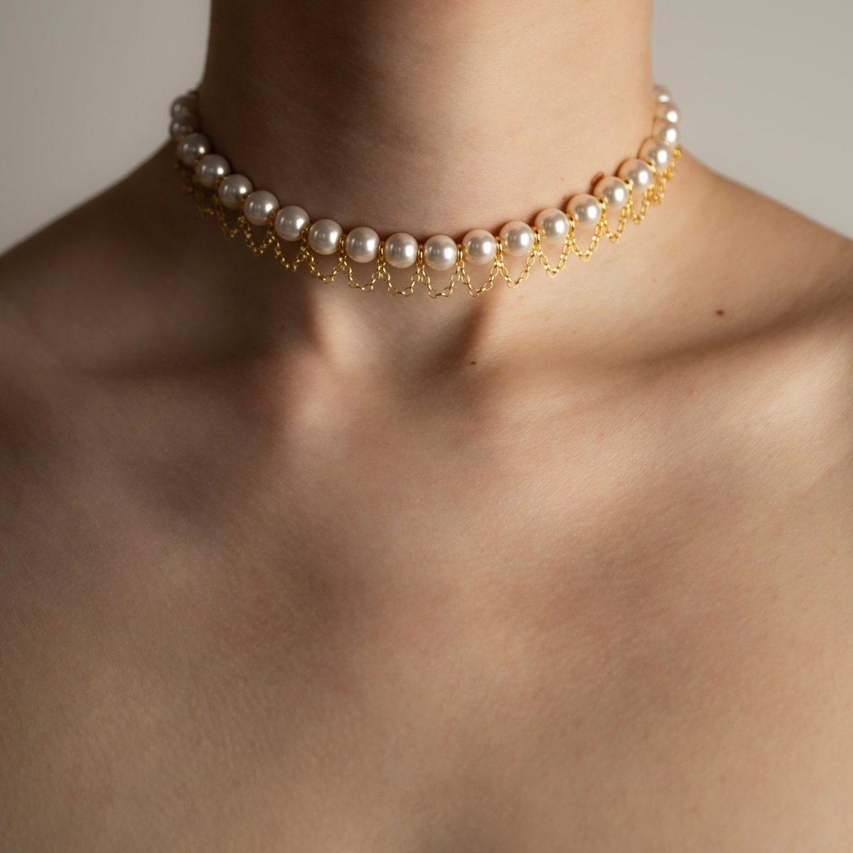 Pearl Net choker - Macabre Gadgets