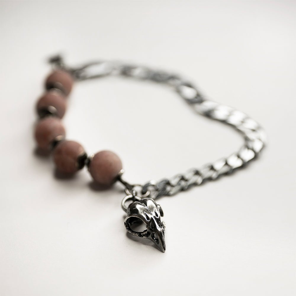 BIRD SKULL BRACELET - Macabre Gadgets Store
