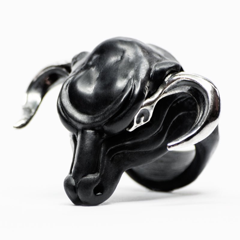 BLACK MINOTAUR RING - final sale - Macabre Gadgets Store
