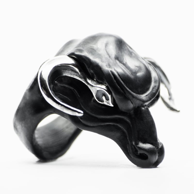 BLACK MINOTAUR RING - final sale - Macabre Gadgets Store