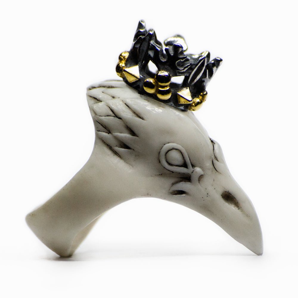 CORAX RING - WHITE - final sale - Macabre Gadgets Store