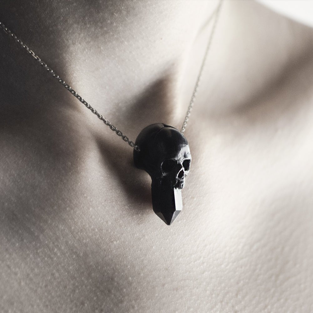 CRYSTAL SKULL PENDANT - SMALL - Macabre Gadgets Store