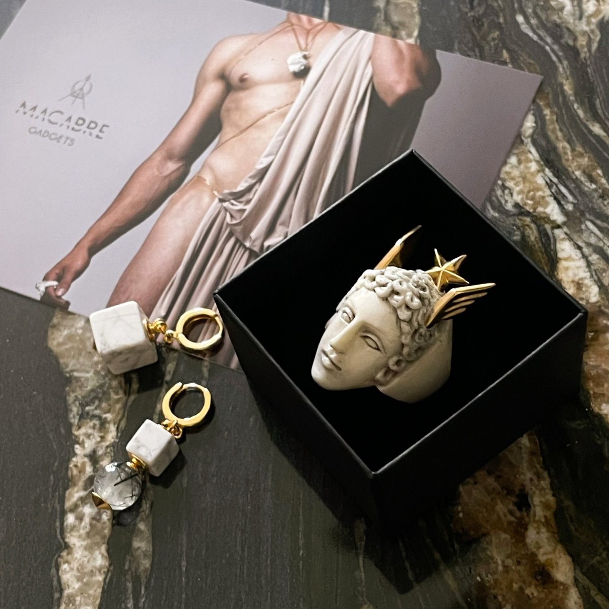 HERMES RING - final sale - Macabre Gadgets Store
