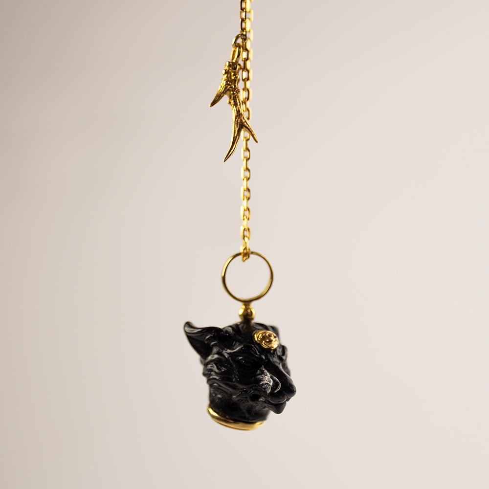KITSUNE PENDANT - BLACK - Macabre Gadgets Store