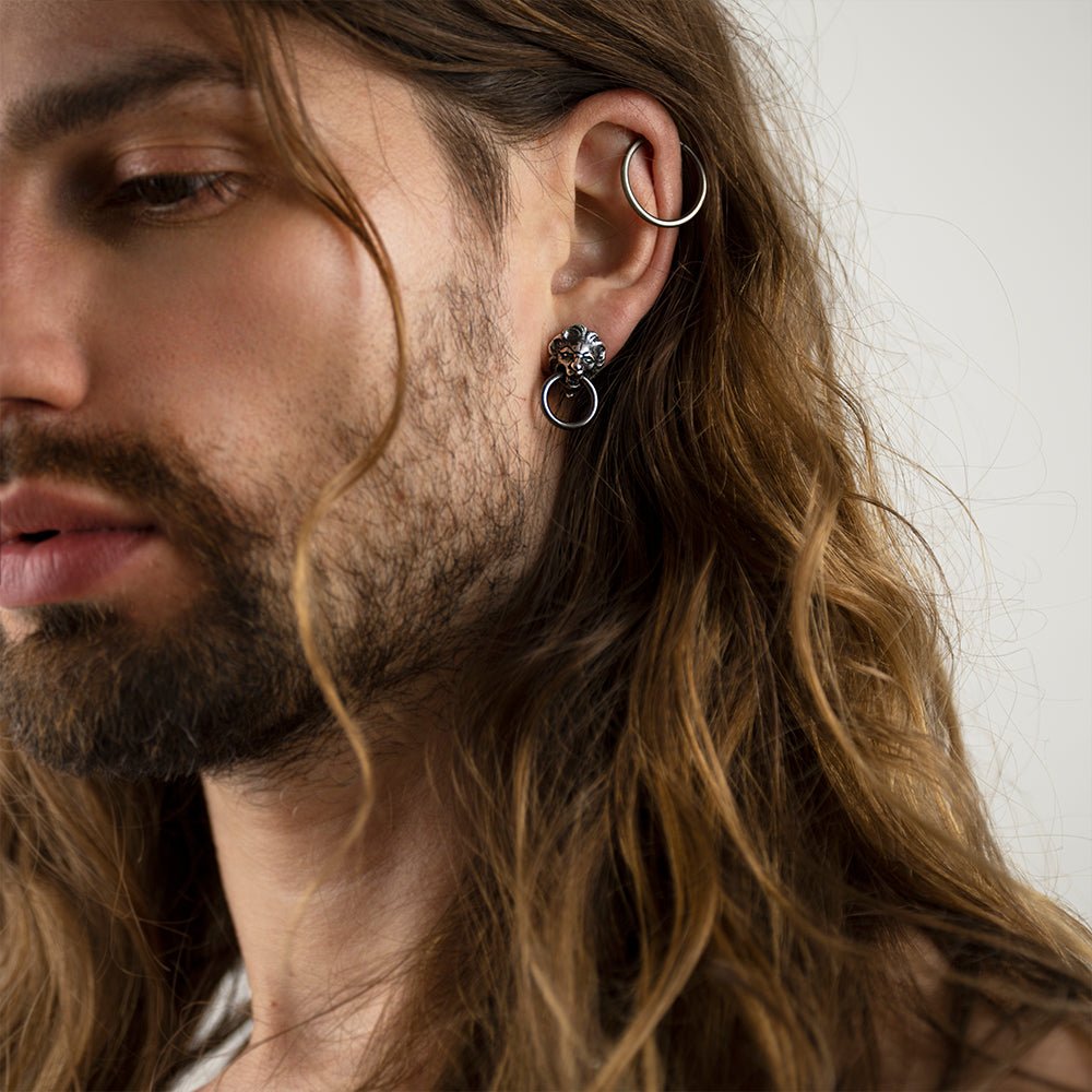 LION EARRING - Macabre Gadgets Store