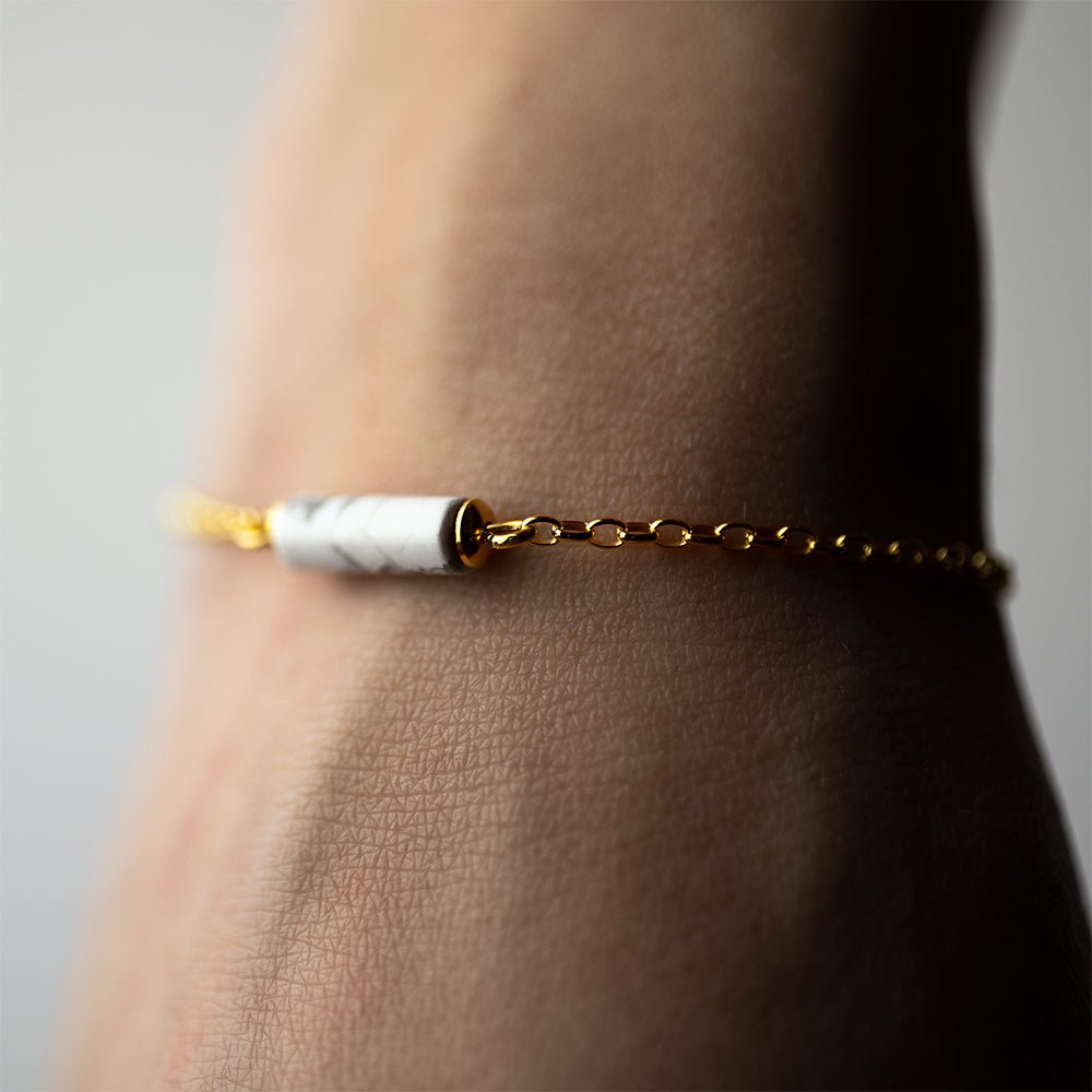MARBLE BRACELET - GOLD - Macabre Gadgets Store