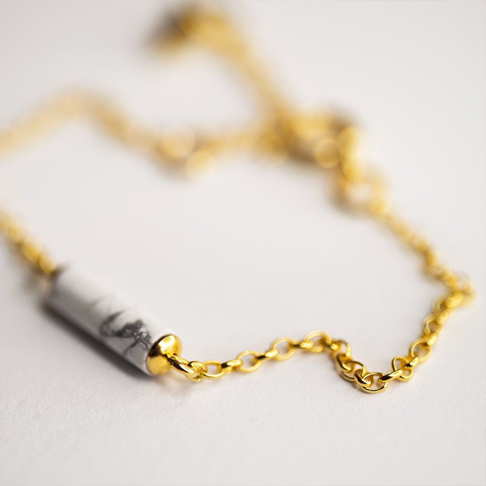 MARBLE BRACELET - GOLD - Macabre Gadgets Store