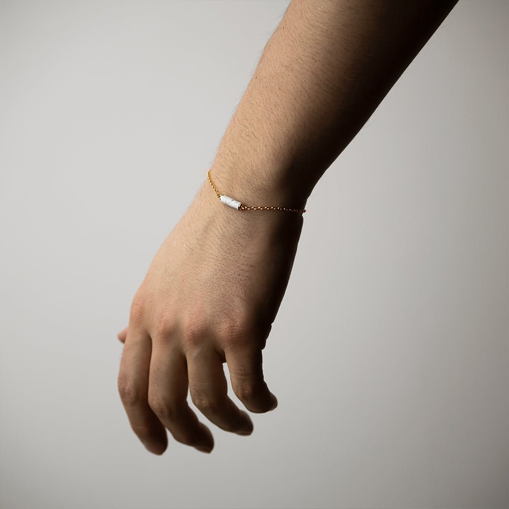 MARBLE BRACELET - GOLD - Macabre Gadgets Store