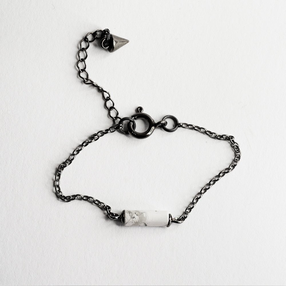 MARBLE BRACELET - SILVER - Macabre Gadgets Store