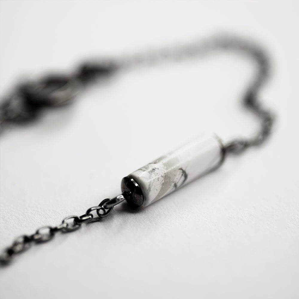MARBLE BRACELET - SILVER - Macabre Gadgets Store