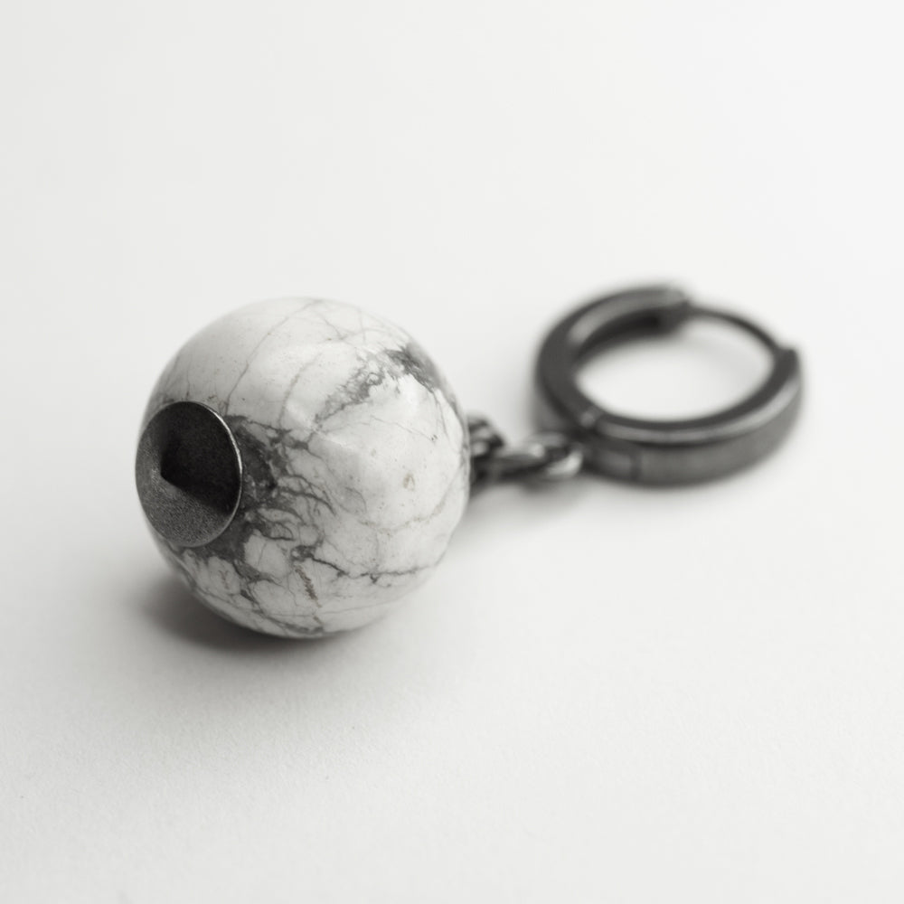 MARBLE SPHERE EARRING - Macabre Gadgets Store