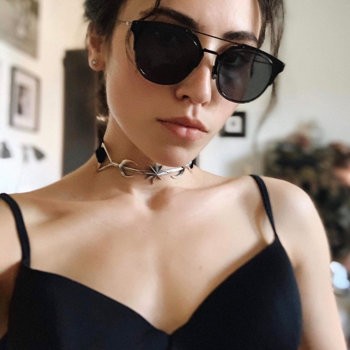 TWIN MOON CHOKER - Macabre Gadgets Store